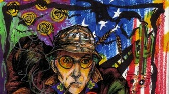 Cigarettes Traditional Art Hunter S Thompson Fan Wallpaper