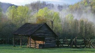 Youwall Old Farm Hut Wallpaper