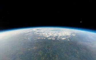 Land Clouds Stratosphere Moon Star HD Wallpaper Desktop
