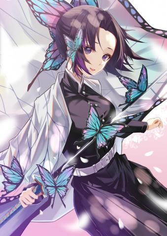 Kochou Shinobu Mobile Wallpaper Zerochan Anime Image Board