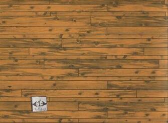 Distressed Knotty Wood Dollhouse Miniature Paper Floor 1pc Rpk3