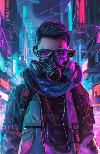 Anime Gas Mask Wallpaper