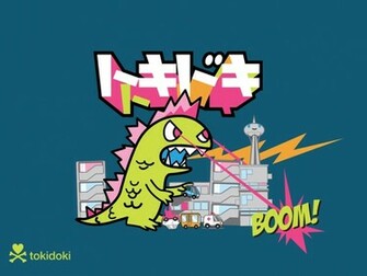 Tokidoki Godzilla Wallpaper Kawaii
