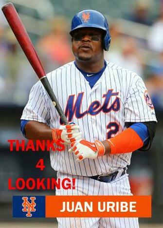 Juan Uribe New York Mets Baseball Card