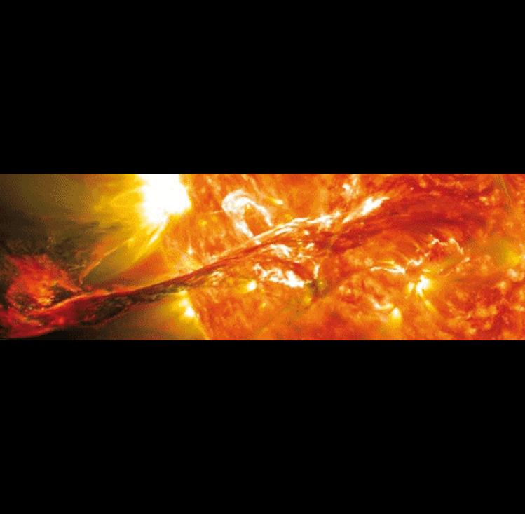 The Sun Solar Storm Eruption Space Poster Wallpaper