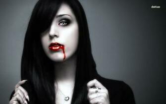 Vampire Lady Wallpaper Digital Art