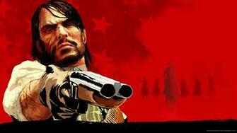 Rdr John Marston With Double Barreled Shotgun Wallpaper