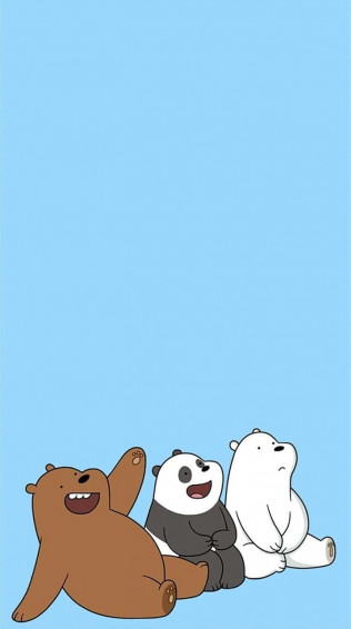 Cute Blue iPhone Wallpaper