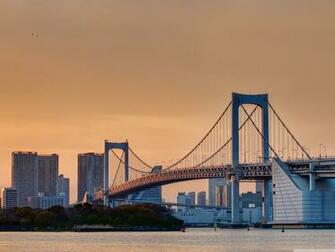 Odaiba Rainbow Bridge 4k HD Desktop Wallpaper For Ultra