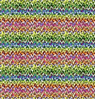 Example Of Cute Seamless Animal Print Over Gradient Zig Zag Background