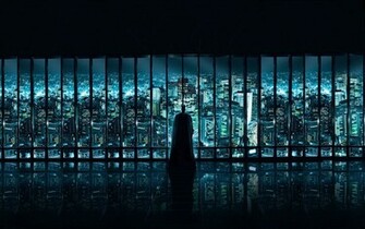 Batman Watching Over Gotham City Movie Wallpaper