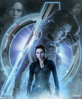 Avengers Endgame Black Widow Poster Art Wallpaper HD Movies 4k