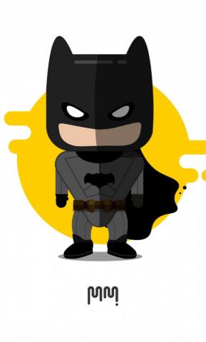 Little Batman Minimalism Superhero Artwork Wallpaper