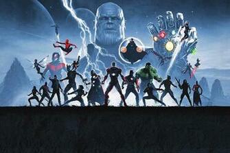 Turned The Infinity Saga Boxset Art Into A Desktop Background For