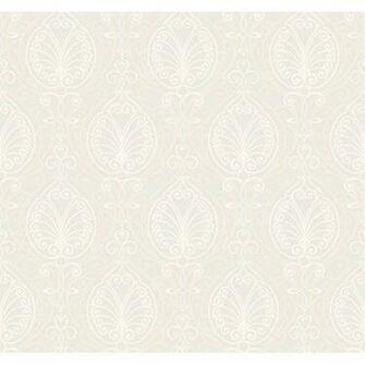 Candice Olson Dimensional Surfaces Metallic Filigree Damask Wallpaper