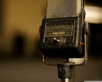 Vintage Microphone Wallpaper Music