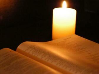 Holy Bible Candle Wallpaper Christian