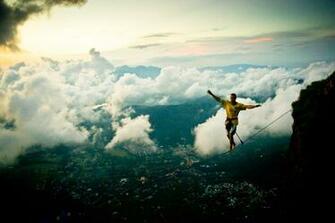 Hugo Langel Walks The Slackline High Above Rio De Janeiro