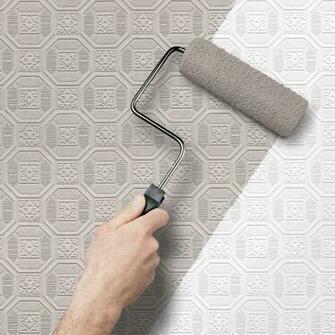 Shop Allen Roth White Paintable Wallpaper At Lowes