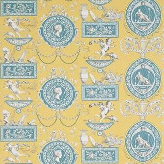 Home Wallpaper Sanderson Toile Roman