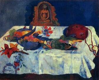 Paul Gauguin Still Life With Parrots Oil On S