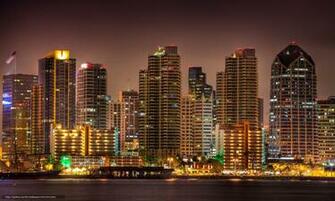 Wallpaper San Diego City Night Lights Desktop