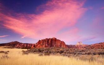 Sky Zion Park Prairie Utah National Nature In The