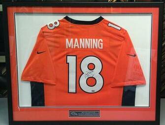Custom Framed Peyton Manning Denver Broncos Jerseys Fastframe Of