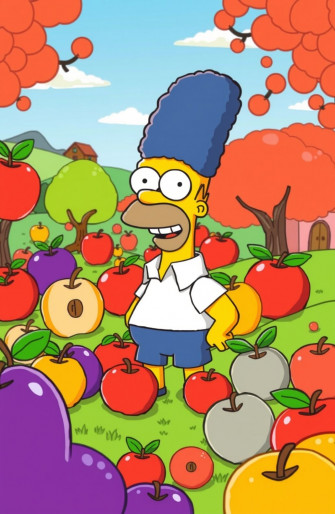 Homer Simpson Apple Wallpaper