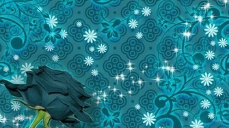 Teal Wallpaper Cool Rose