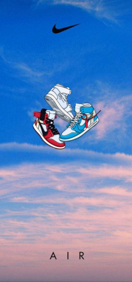 Three Nike Air Jordan Artwork Wallpaper