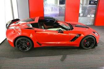 Chevy Corvette C7 Z06 Coupe Cars Red Wallpaper Background