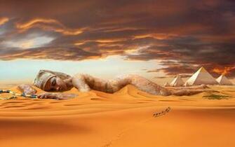 Cleopatra Sleeping Wallpaper Stock Photos