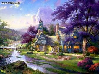 Finding The Design Of Thomas Kinkade Wallpaper For Desktop