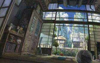 Japanese Style Anime Room Wallpaper