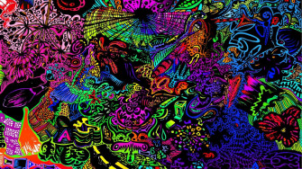 Vintage Trippy Retro Aesthetic Wallpaper