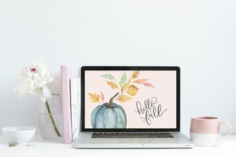 September S Hello Fall Desktop Wallpaper Lily