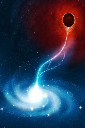 Rotating Blue Light Background iPhone Wallpaper