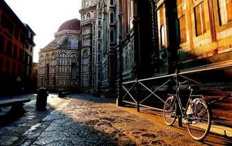Wallpaper Florence Tuscany Italy City Street House Building