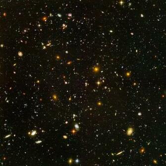 Hubble Deep Space Image Wallpaper