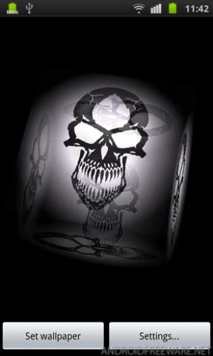 3d Skull Live Wallpaper App For Android