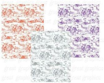 Bright Toile Digital Paper Background Background