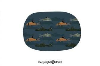Amazon Bath Mat Bathroom Rug Soft Oval Colorful