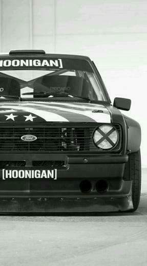 My New Phone Wallpaper Ken Block S Ford Escort Mk2 In Black And