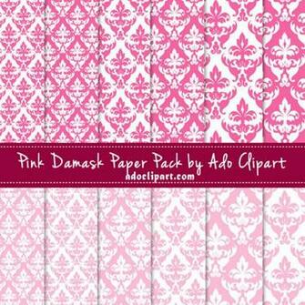 Image Pink And White Damask Wallpaper Pc Android iPhone