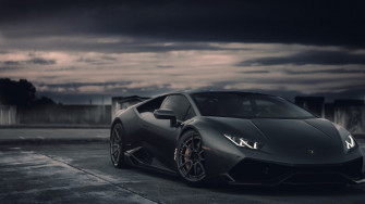 Car Lamborghini Huracan Lp Edit Black Wallpaper HD