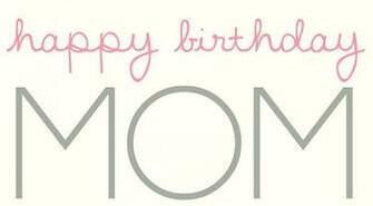 Happy BirtHDay Mom Sky HD Wallpaper