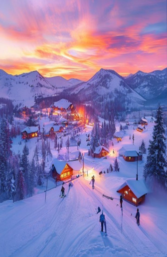 Ski Resort Wallpaper
