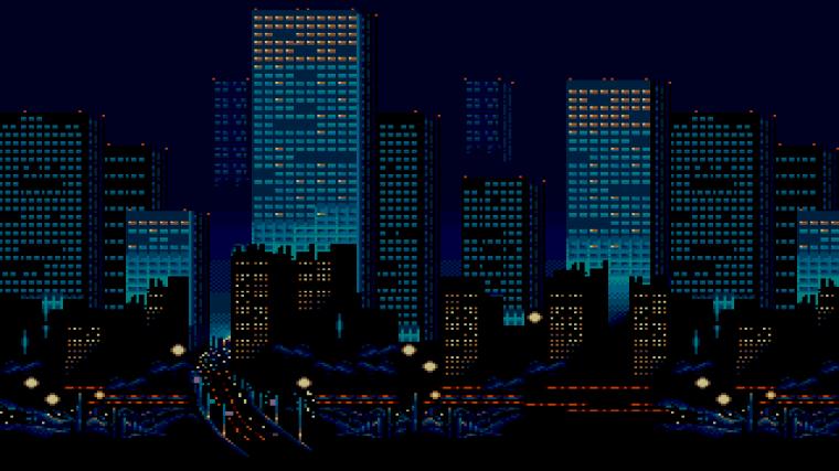 Retro Bit Pixelart Wallpaper