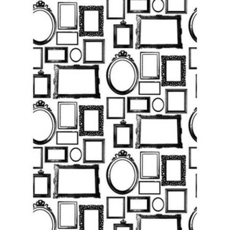Check Out How She Inserted Pictures Into These Wallpaper Frames